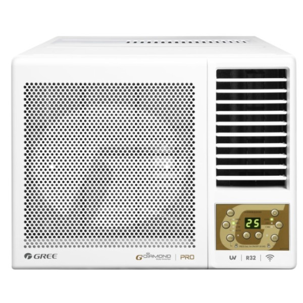 GREE 格力 GWF07P 3/4匹 R32 G-Panel 雙黑鑽 變頻淨冷 窗口式冷氣機 (包標準安裝)